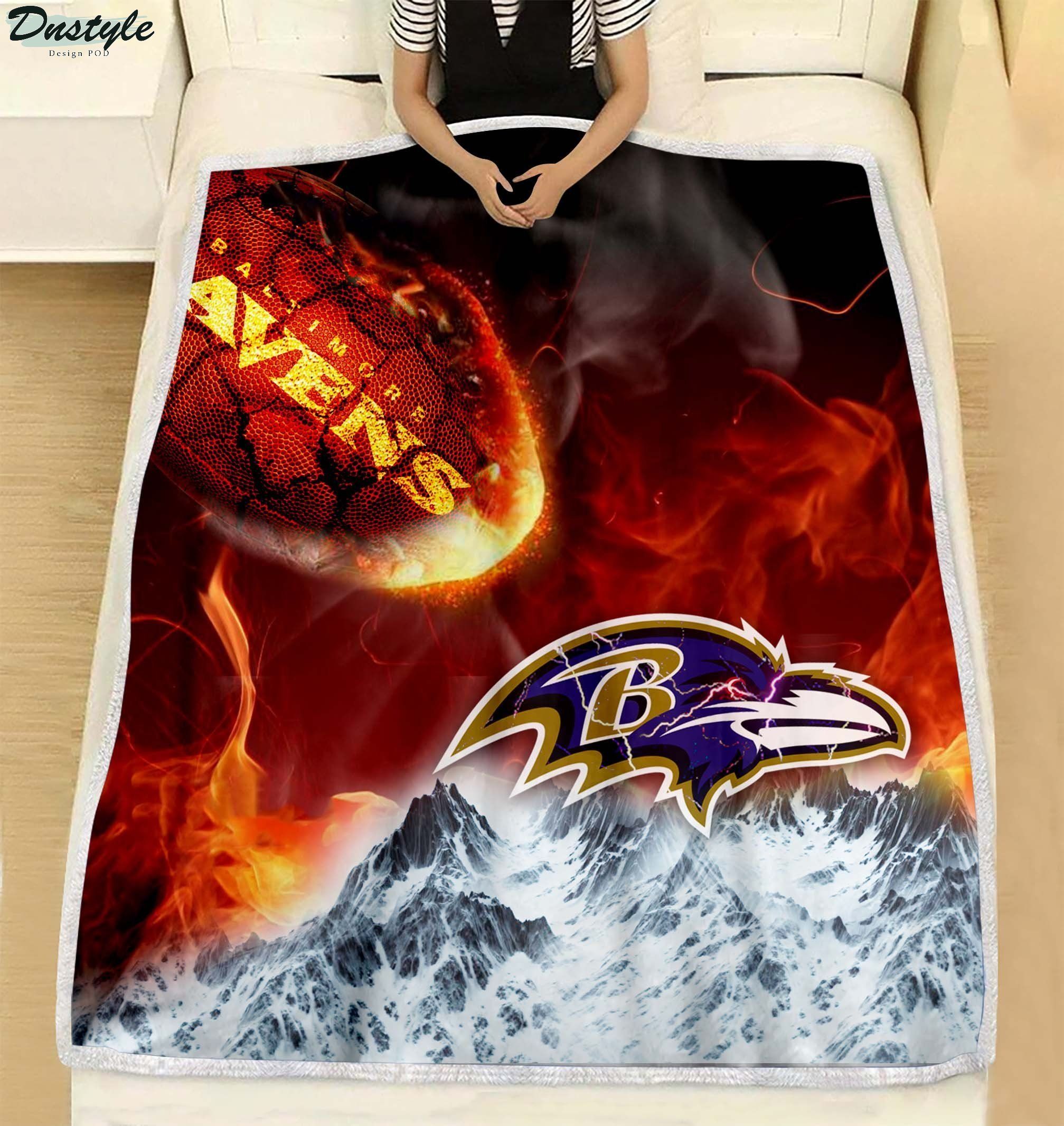 NFL Baltimore Ravens Break Out To Rise Up Blanket 