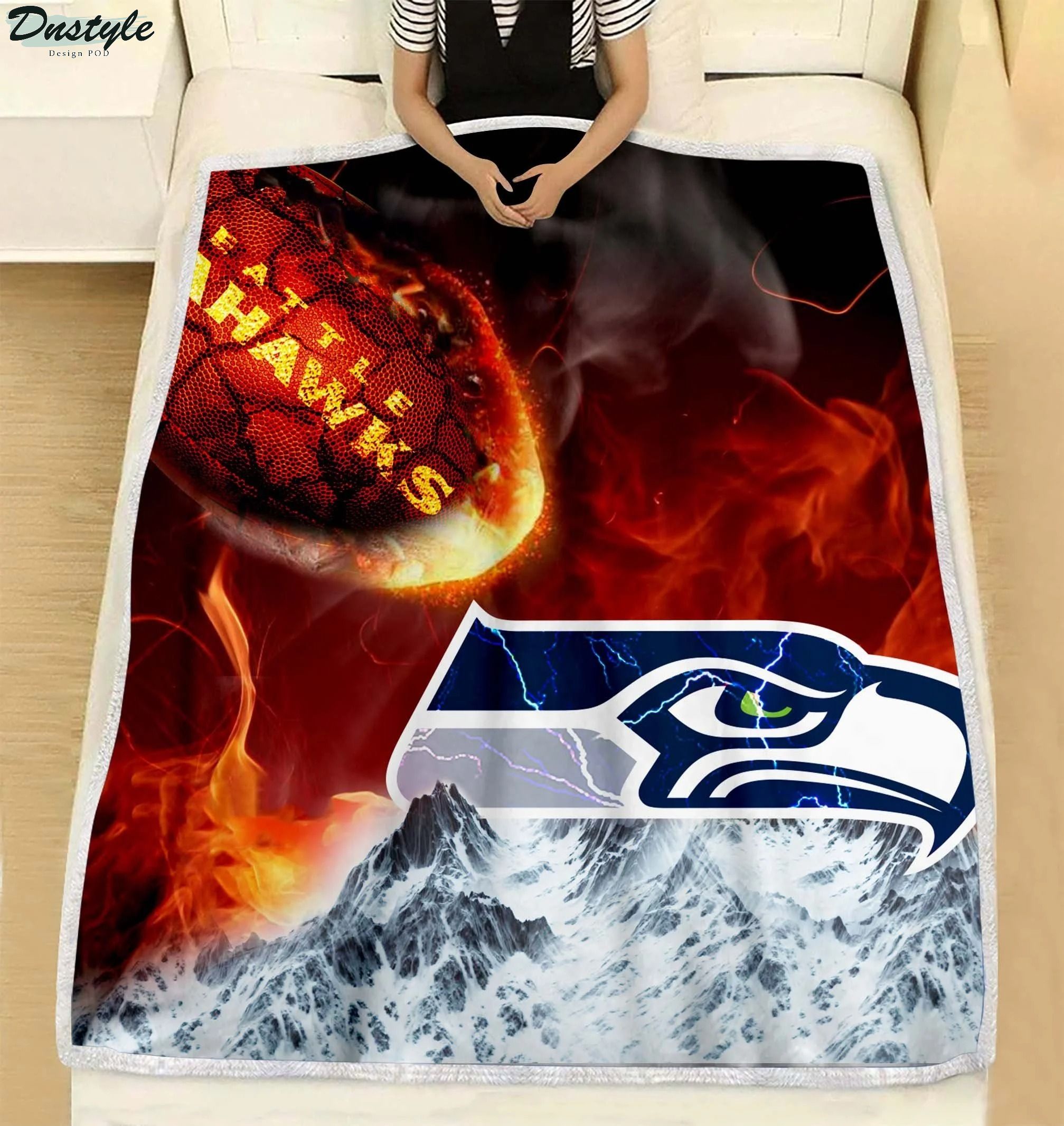 NFL Seattle Seahawks Break Out To Rise Up Blanket 