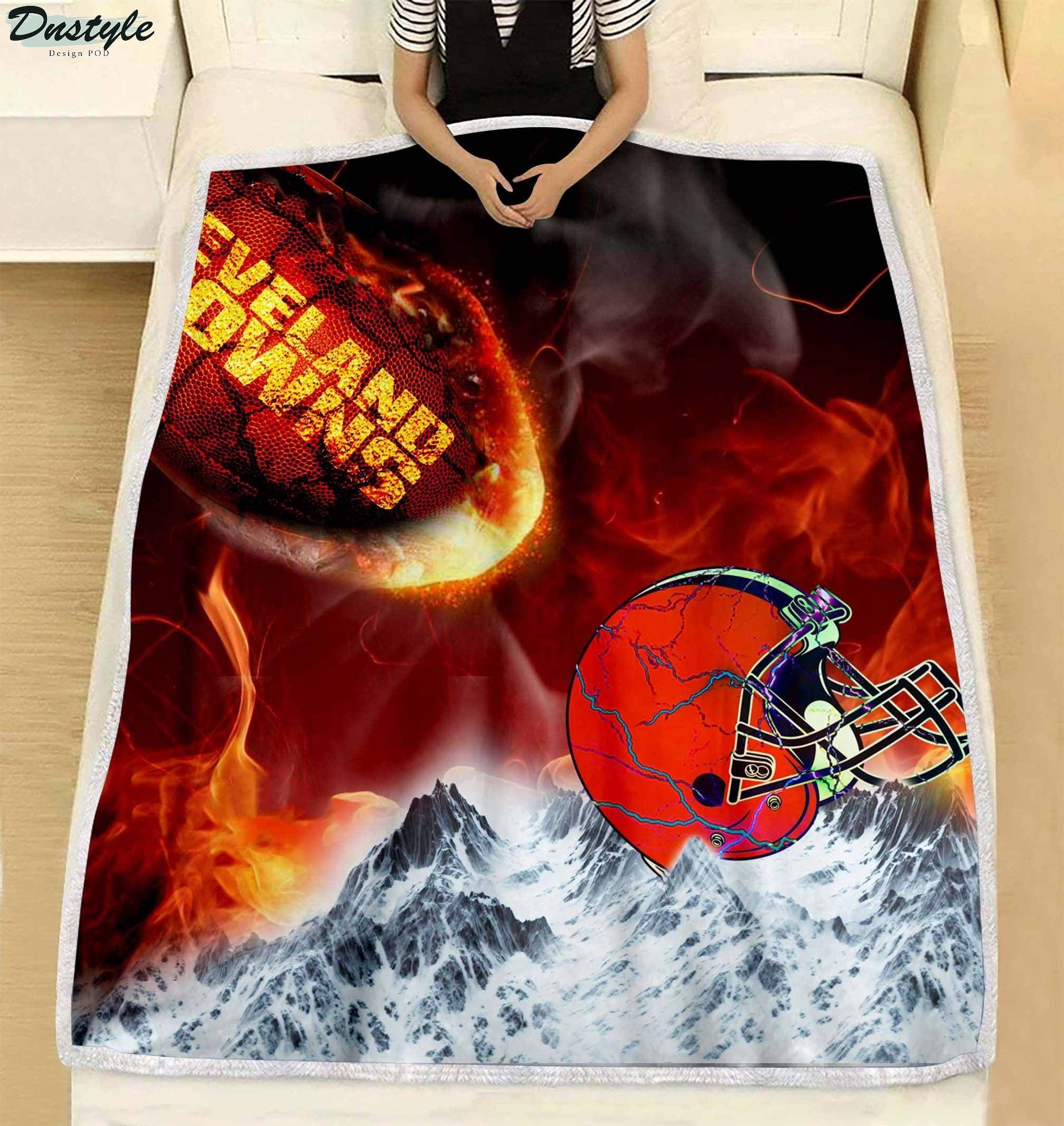 NFL Cleveland Browns Break Out To Rise Up Blanket 
