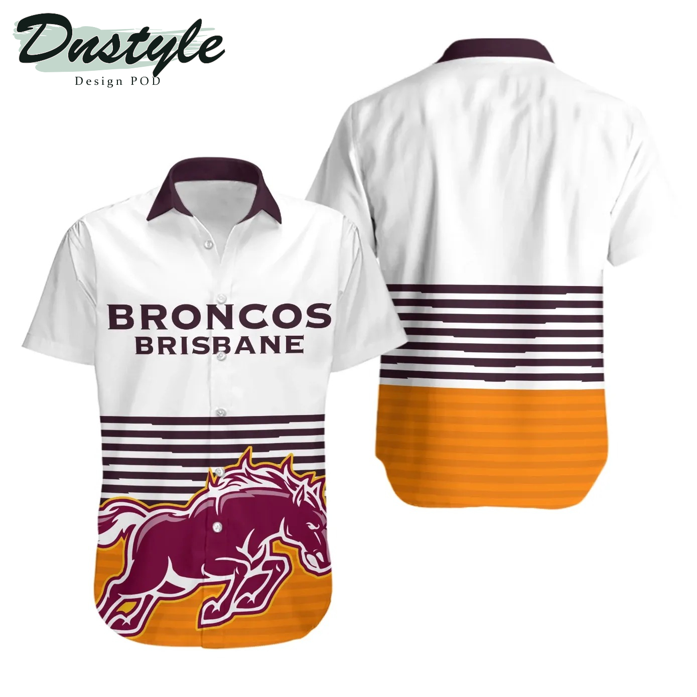 NRL Brisbane Broncos 2021 Hawaiian Shirt