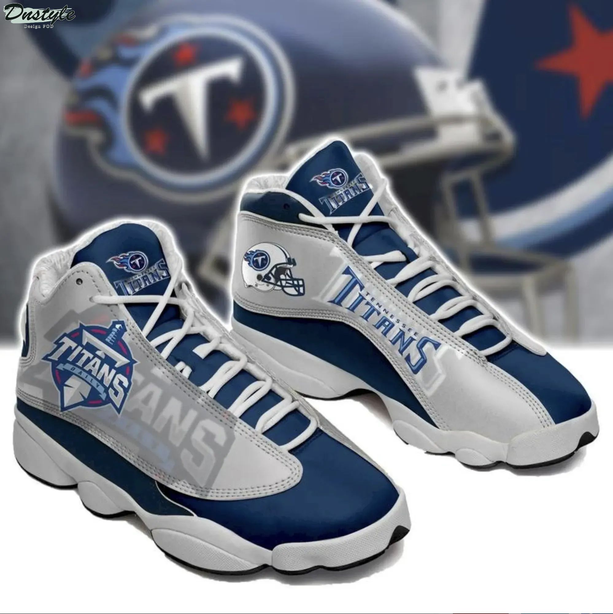 NFL Tennessee Titans Football Air Jordan 13 Sneakers