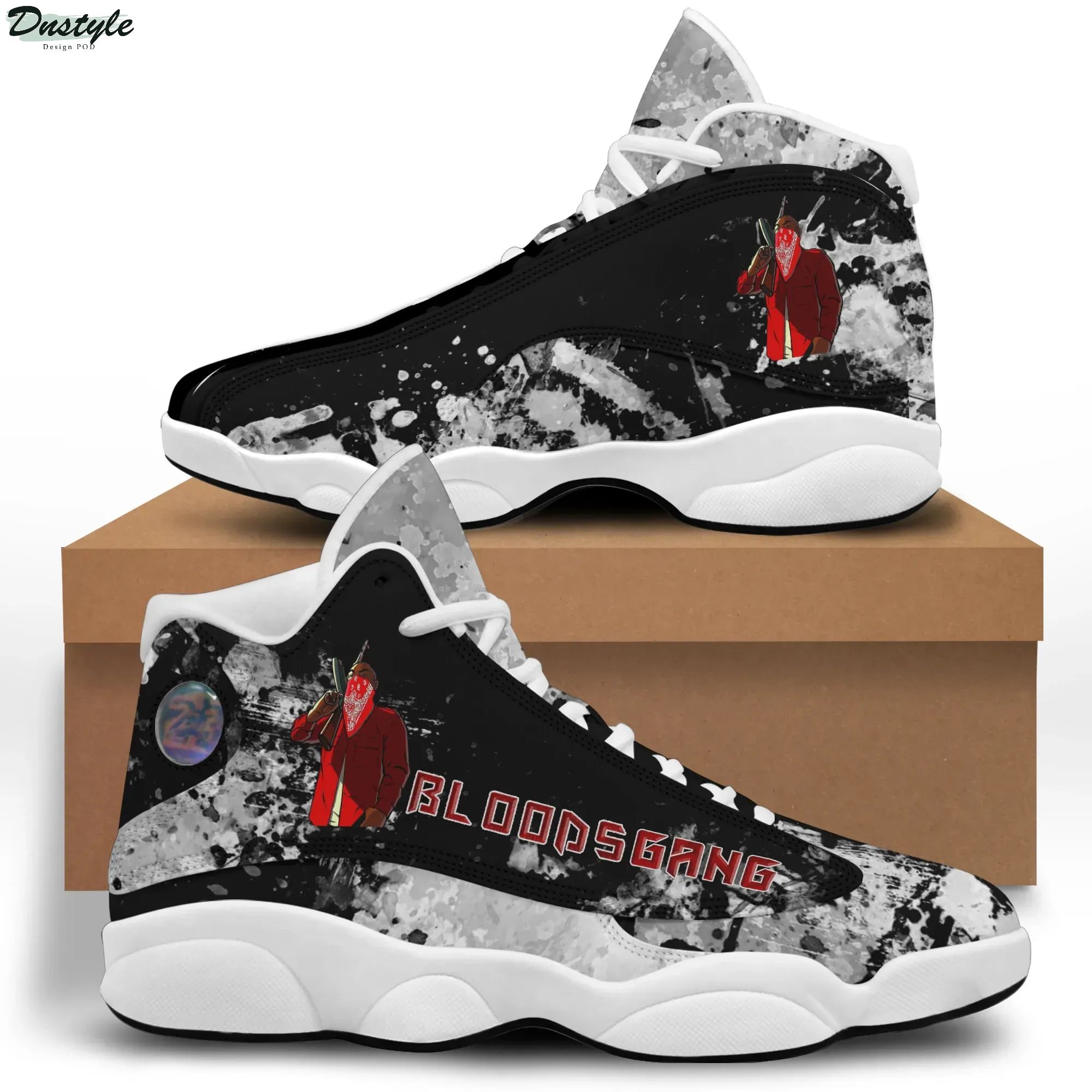 Bloods Gang Air Jordan 13 Sneakers