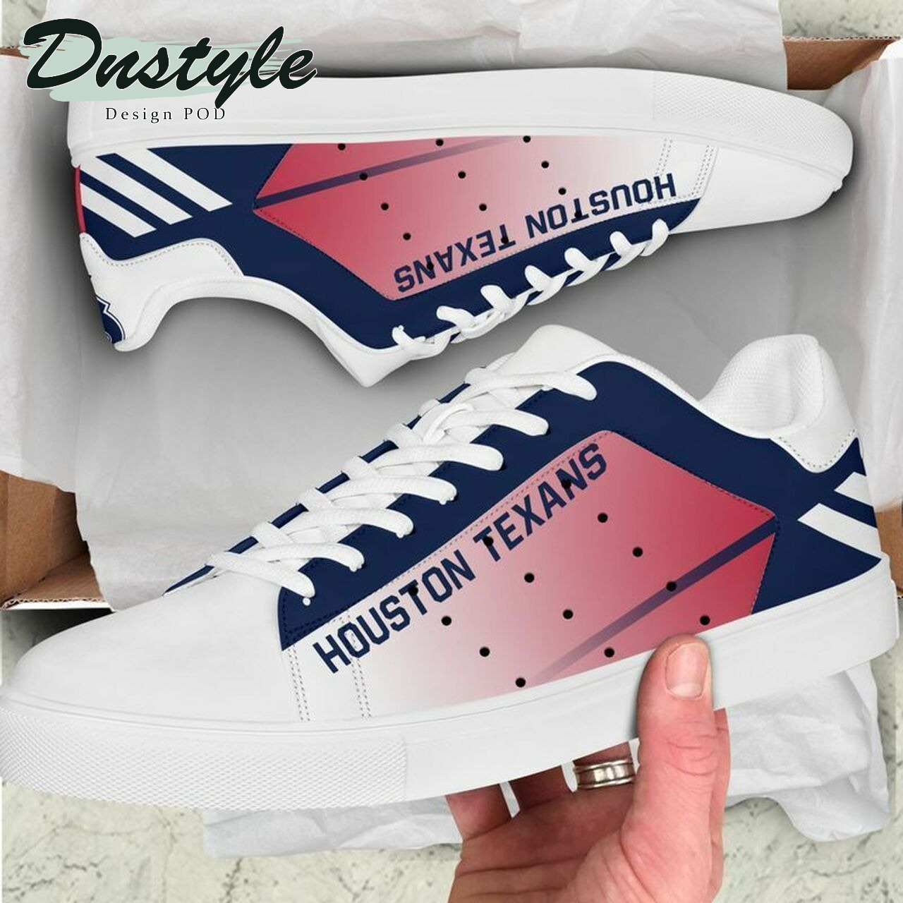 NFL houston texans stan smith low top skate shoes