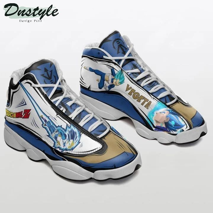 Dragon Ball Z Vegeta Blue Air Jordan 13 Sneakers
