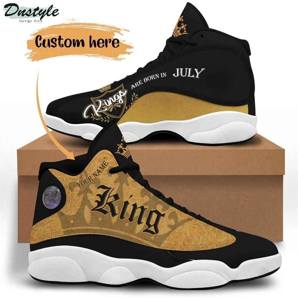 Personalized July Birthday Air Jordan 13 Sneakers