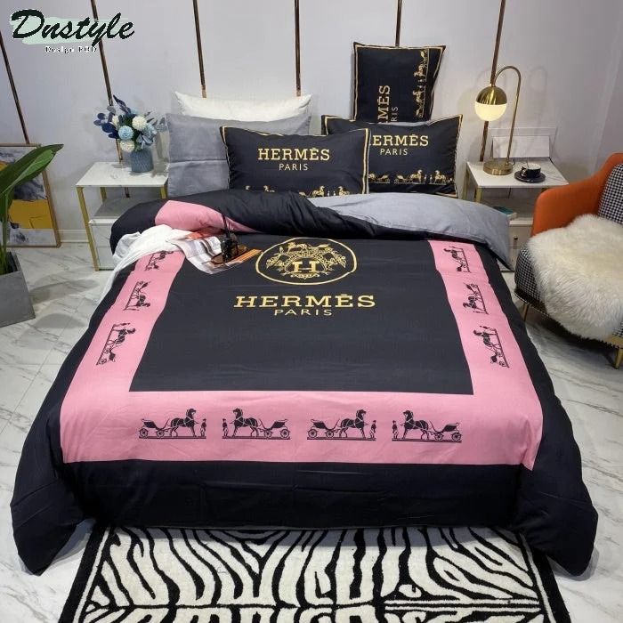 Hermes Paris luxury brand type 18 hm bedding sets quilt sets duvet cover bedroom sets