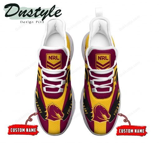 Brisbane Broncos NRL Personalized Max Soul Shoes