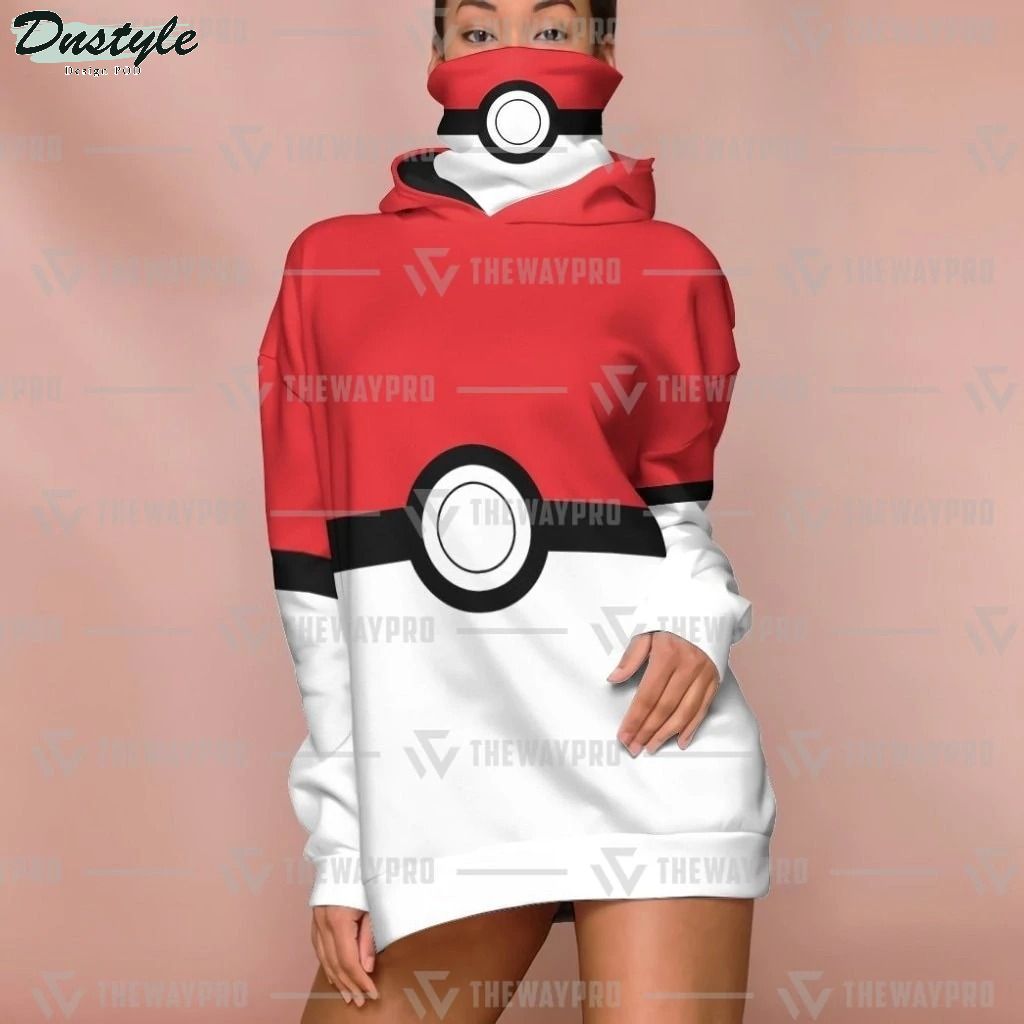 Anime Pokemon Pokeball mask hoodie