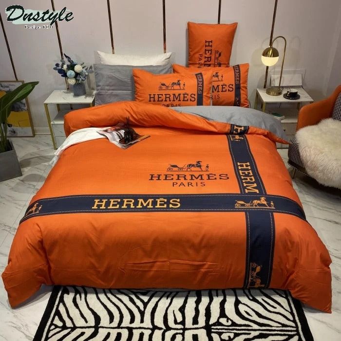 Hermes Paris luxury brand type 21 hm bedding sets quilt sets duvet cover bedroom sets