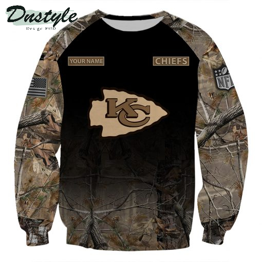 Kansas City Chiefs NFL Personalized Hunting Camo 3d Hoodie