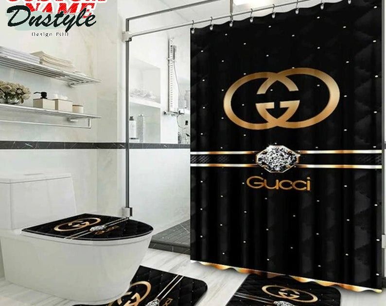 Gucci Gc Type 26 Bathroom Mat Shower Curtain