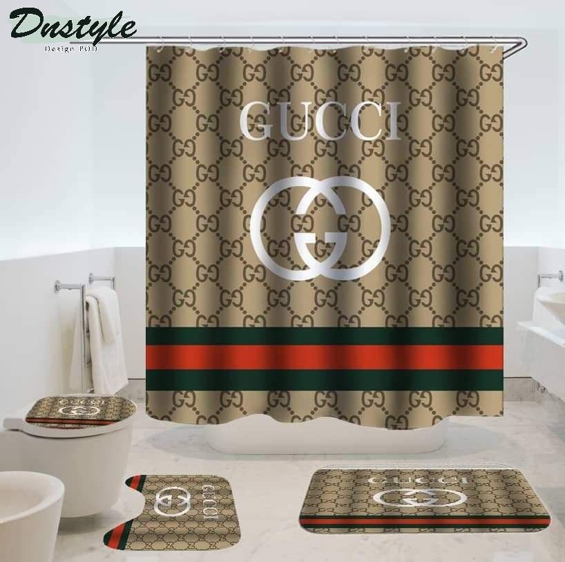 Gucci Luxury 2 Bathroom Mat Shower Curtain