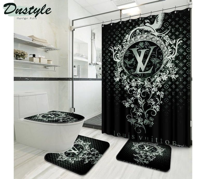 Lv Luxury Type 22 Bathroom Mat Shower Curtain