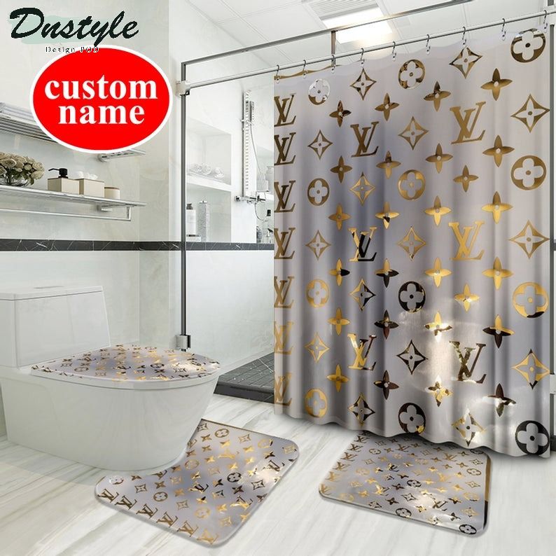 Lv Luxury Type 37 Bathroom Mat Shower Curtain