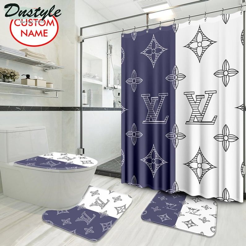 Lv Luxury Type 44 Bathroom Mat Shower Curtain