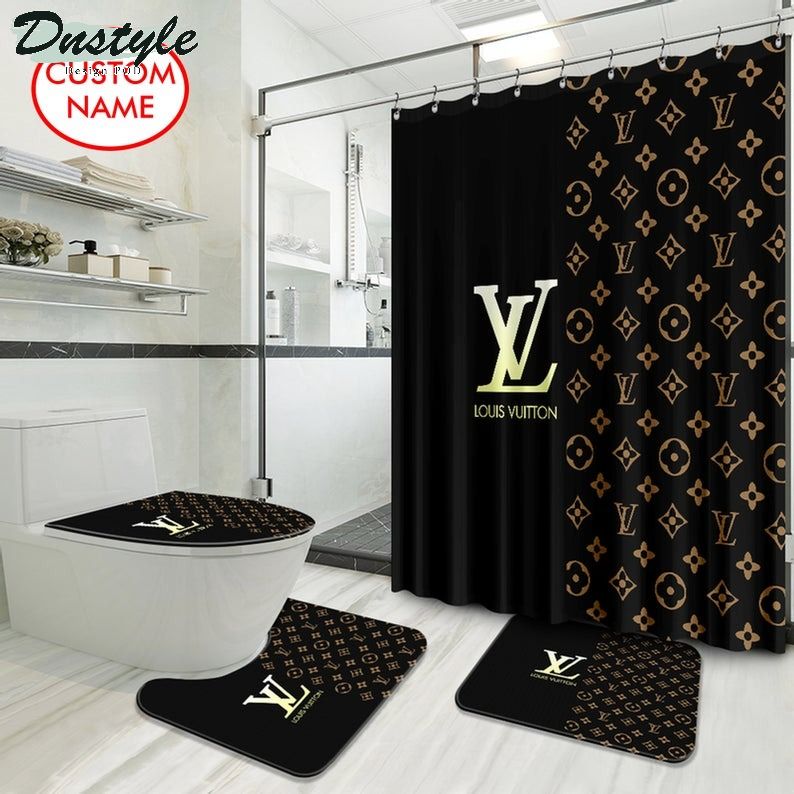 Lv Luxury Type 43 Bathroom Mat Shower Curtain