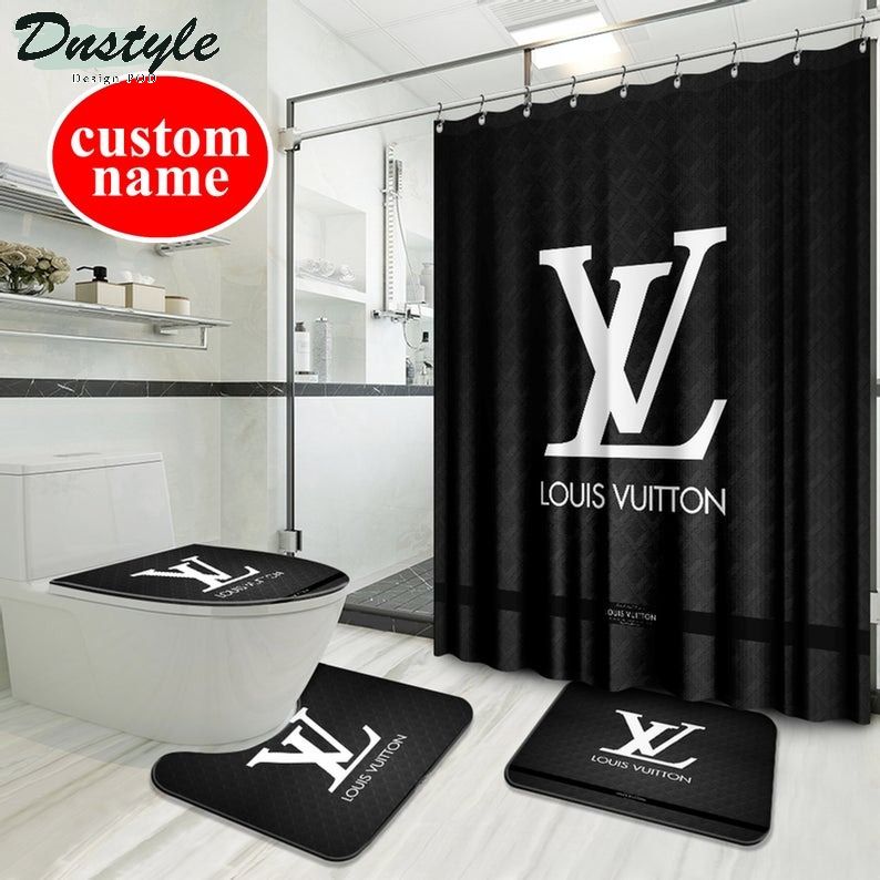 Lv Luxury Type 64 Bathroom Mat Shower Curtain