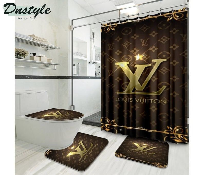 Lv Luxury Type 51 Bathroom Mat Shower Curtain