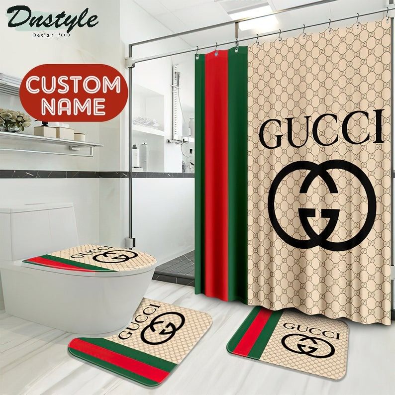 Gucci Gc Type 4 Bathroom Mat Shower Curtain