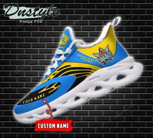Gold Coast Titans NRL Personalized Max Soul Shoes