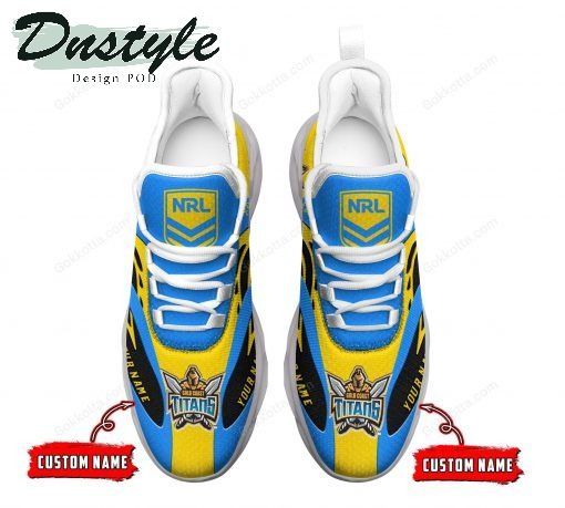 Gold Coast Titans NRL Personalized Max Soul Shoes