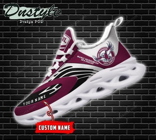 Manly Warringah Sea Eagles NRL Personalized Max Soul Shoes