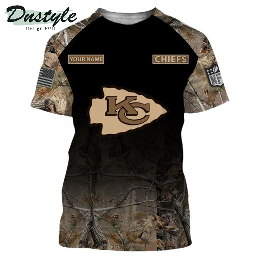 Kansas City Chiefs NFL Personalized Hunting Camo 3d Hoodie