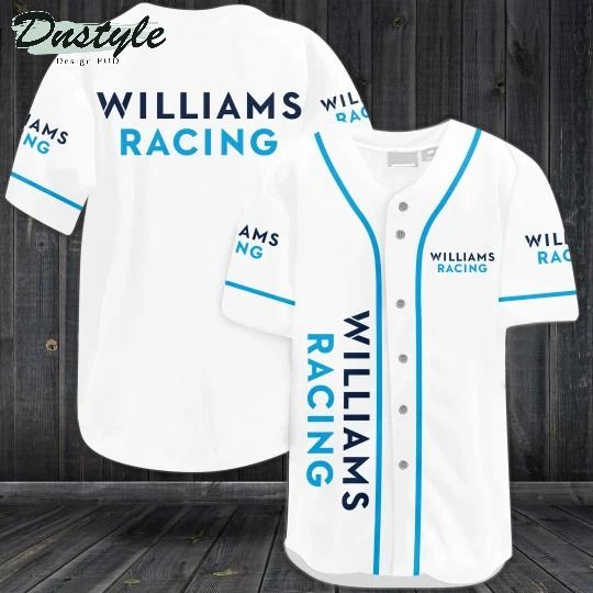 Williams racing f1 team baseball jersey