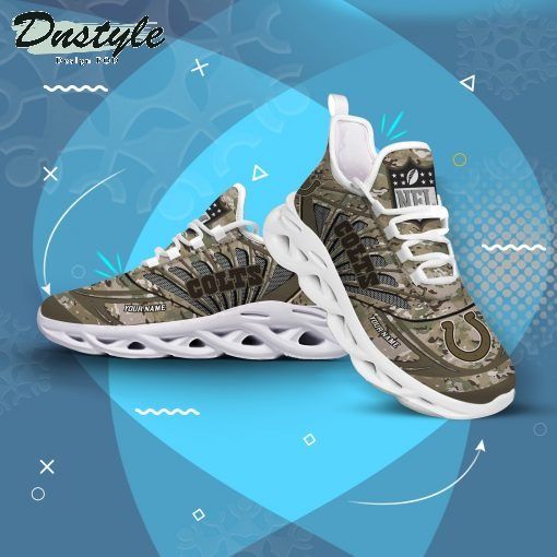 Indianapolis Colts NFL Personalized Camo Max Soul Shoes