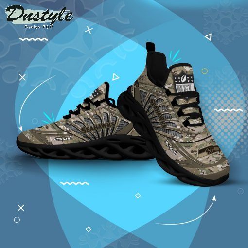 Seattle Seahawks NFL Personalized Camo Max Soul Shoes