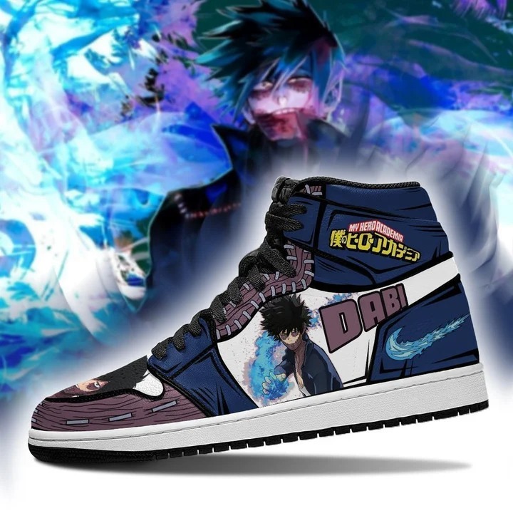 Dabi My Hero Academia Air Jordan High Sneaker