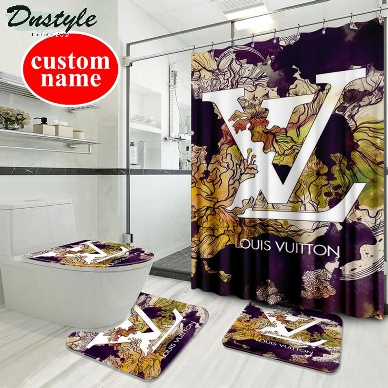 Lv Luxury Type 60 Bathroom Mat Shower Curtain