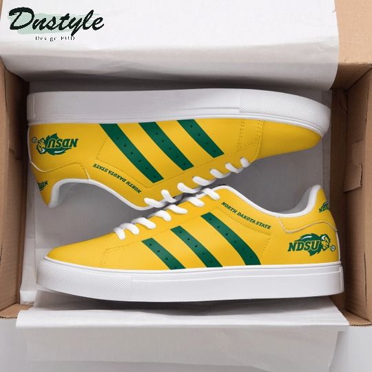 North Dakota State Bison yellow stan smith low top shoes