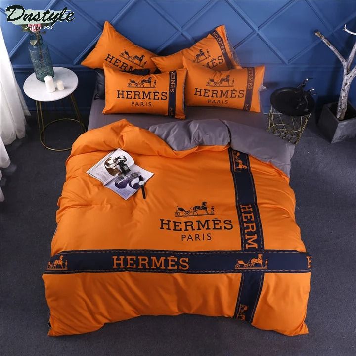 Hermes Paris luxury brand type 16 hm bedding sets quilt sets duvet cover bedroom sets