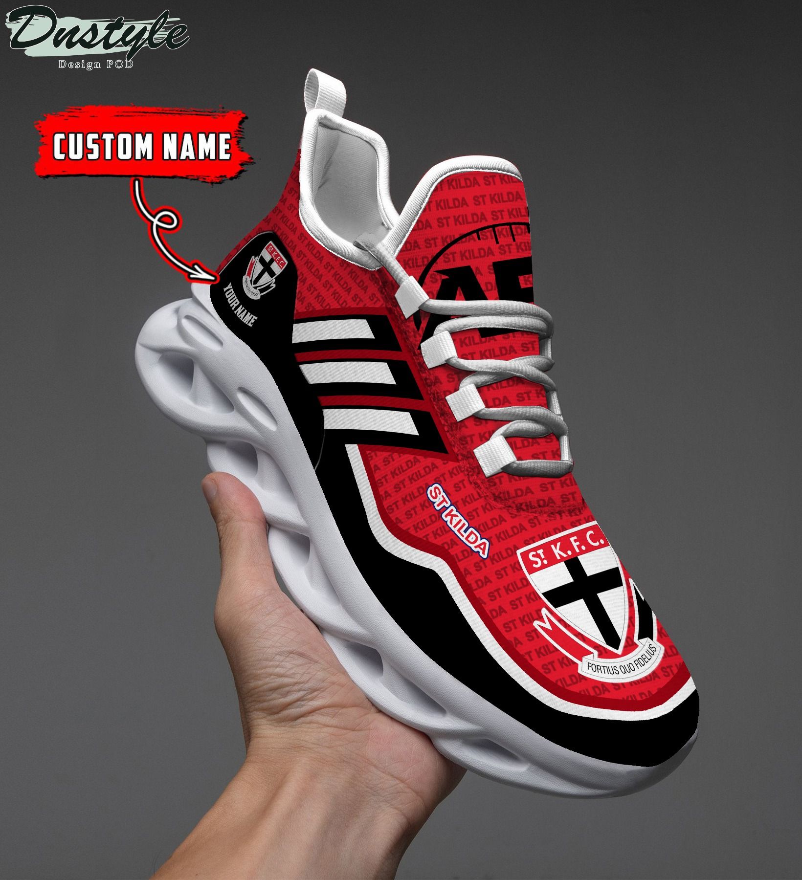 St kilda AFL personalized clunky max soul shoes