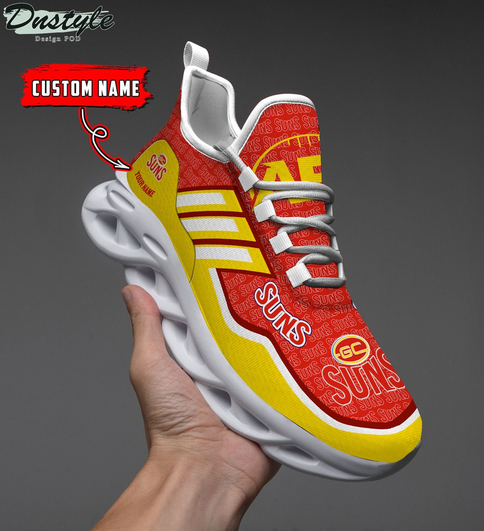 Suns AFL personalized clunky max soul shoes