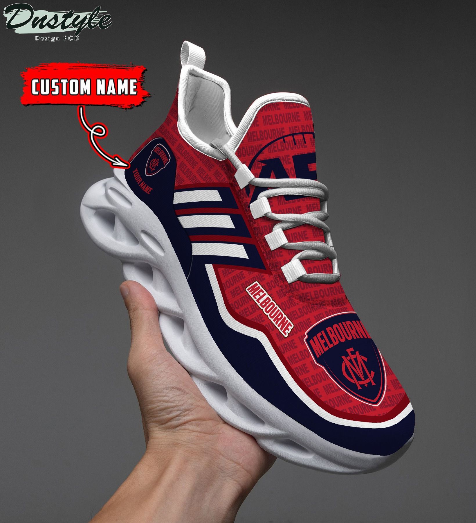 Melbourne AFL personalized clunky max soul shoes