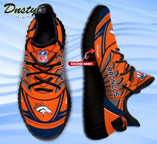 Denver Broncos NFL Personalized Yeezy Boost Sneakers