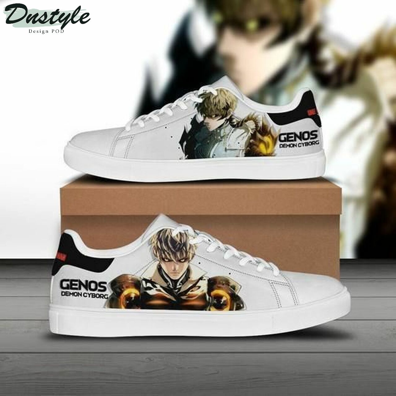 Genos one punch man stan smith low top skate shoes