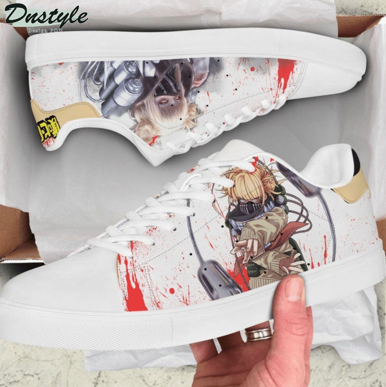 Himiko toga my hero academia stan smith low top skate shoes