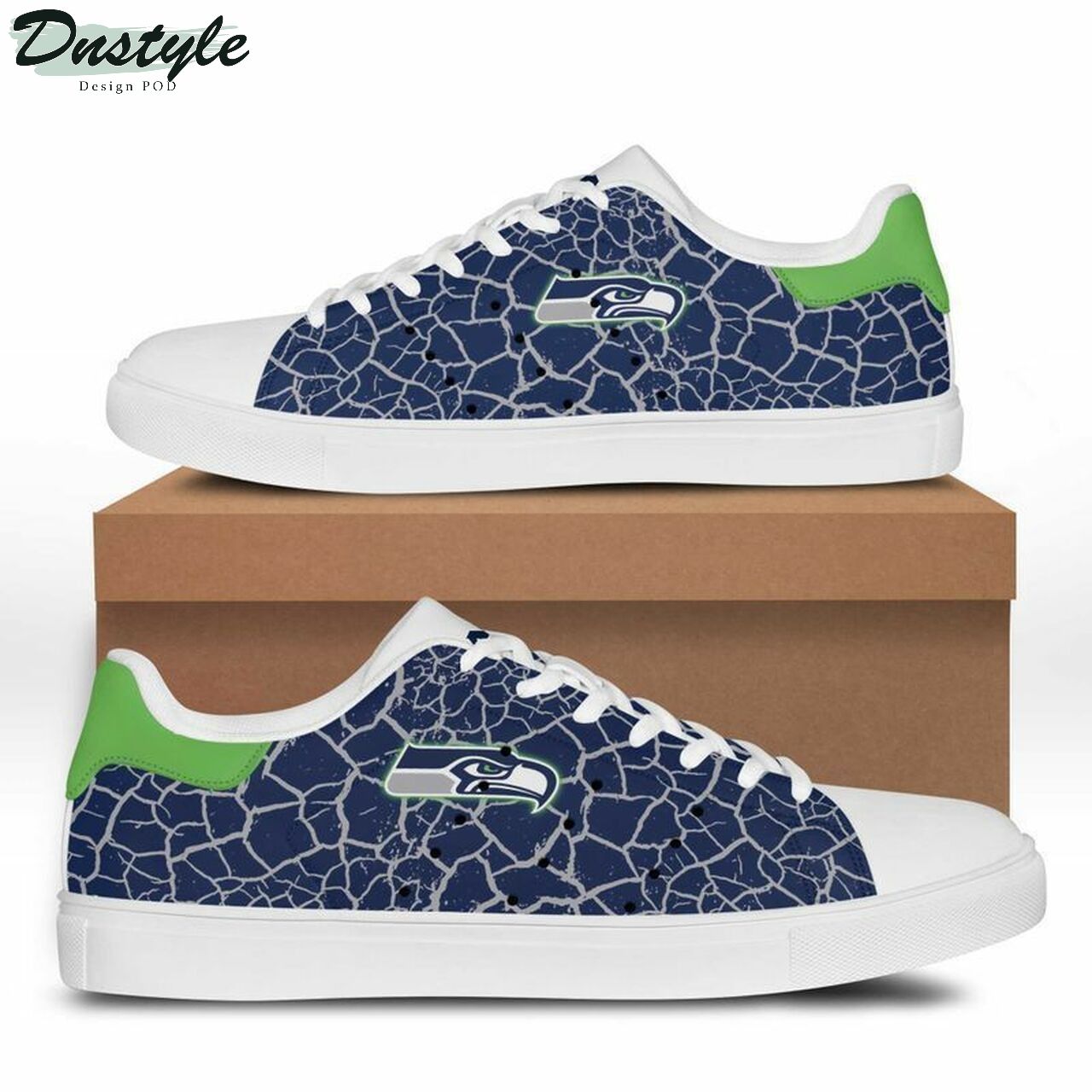 NFL Seattle Seahawks stan smith low top skate shoes