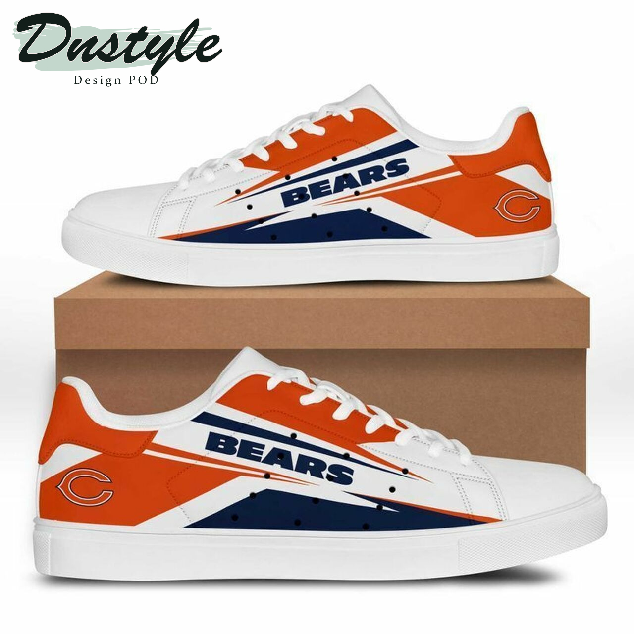 NFL chicago bears stan smith low top skate shoes
