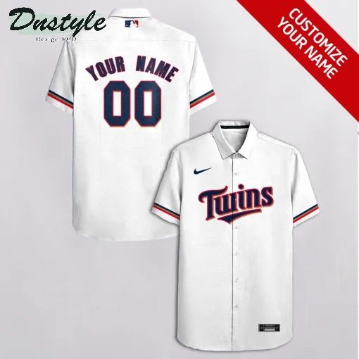 Minnesota Twins MLB Personalized white hawaiian shirt