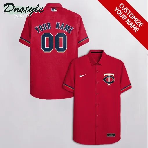Minnesota Twins MLB Personalized red hawaiian shirt