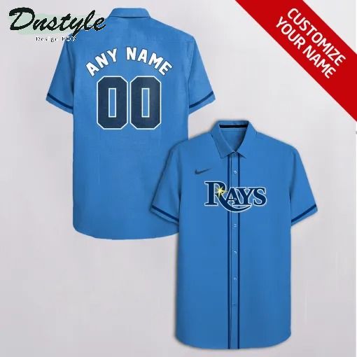 Tampa Bay Rays MLB Personalized blue hawaiian shirt