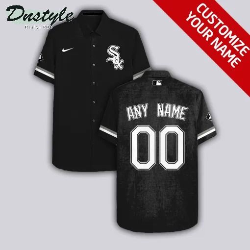 Chicago White Sox MLB Personalized black hawaiian shirt