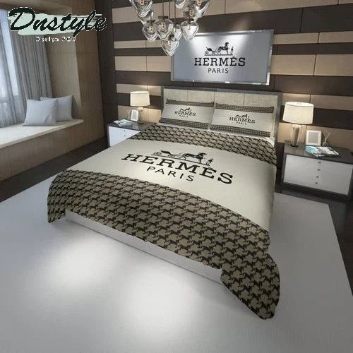 Hermes Paris 04 bedding sets quilt sets duvet cover bedroom luxury brand