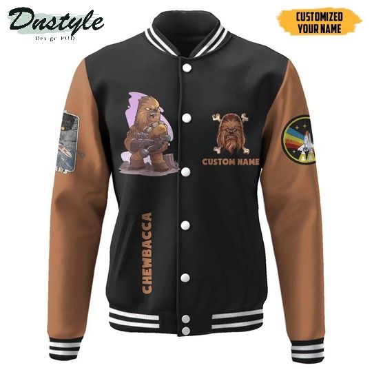 Star wars chewbacca custom name baseball jacket