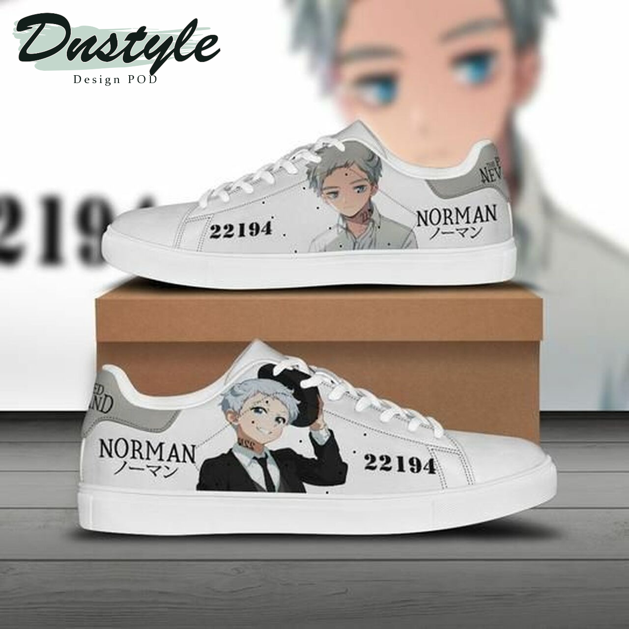 NFL norman the promised neverland stan smith low top skate shoes