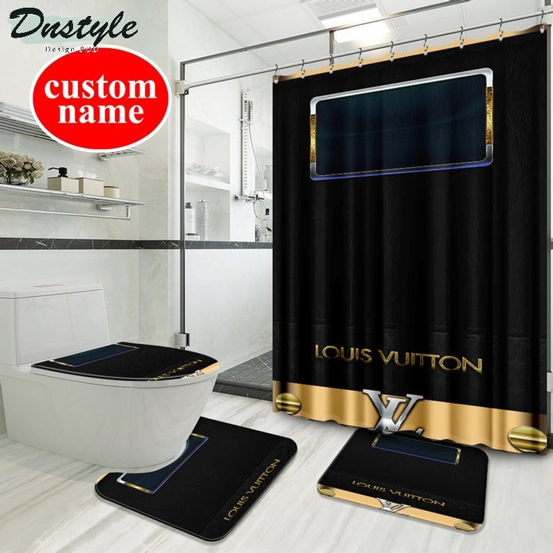 Lv Luxury Type 33 Bathroom Mat Shower Curtain